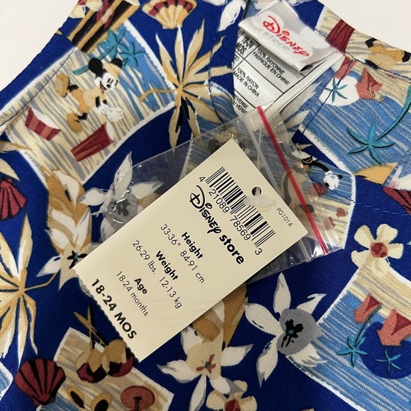 Disney Blue and Gold Geometric Print Ensemble - Picture 14 of 16